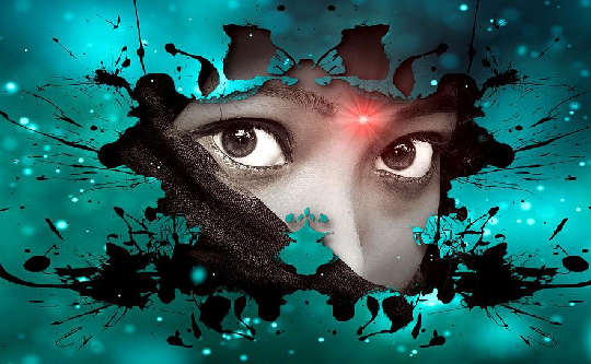 Why Developing Intuition is Essential for Health and Wellbeing clear eyes looking out of a starry background